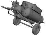Silvani-Kidde TA100-100 Fire Extinguisher 3D Model preview