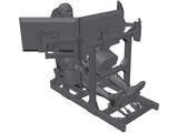 Sim Racing Rig 3D Model