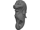 Singapore Lion City Logo 3D Model preview