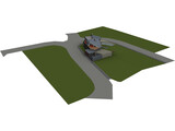 Single Family Villa 3D Model preview
