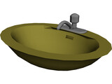 Sink Bathroom 3D Model preview