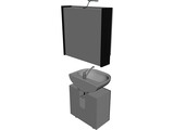 Sink with Mirror 3D Model preview