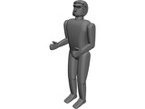 Six Feet Tall Person 3D Model preview