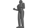 Six Feet Tall Person 3D Model