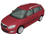 Skoda Fabia Combi (2011) 3D Model preview