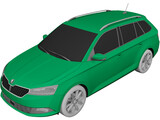 Skoda Fabia Combi (2019) 3D Model preview