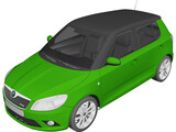 Skoda Fabia RS (2010) 3D Model preview
