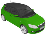Skoda Fabia RS (2010) 3D Model