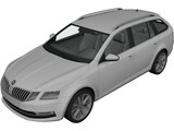 Skoda Octavia Combi (2017) 3D Model preview