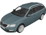 Skoda Octavia Combi (2017) 3D Model preview
