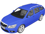 Skoda Octavia RS Combi (2010) 3D Model preview