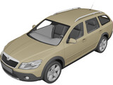 Skoda Octavia Scout 3D Model preview