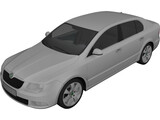 Skoda Superb (2009) 3D Model preview