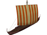 Skuldelev Viking Ship 3D Model preview