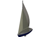SL30 Sailing Ship 3D Model preview