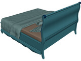 Slay Bed 3D Model preview