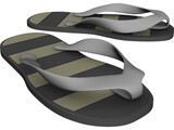 Slippers 3D Model preview
