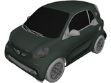 Smart EQ ForTwo (2017) 3D Model preview
