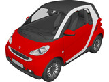 Smart ForTwo (2011) 3D Model preview