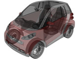 Smart ForTwo (2011) 3D Model