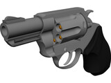 Smith&Wesson Snub Nose 357 Magnum 3D Model preview