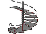 Snail Stair 3D Model preview