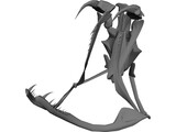Snake Skeleton 3D Model preview