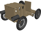 Soap Box Derby Car 3D Model preview