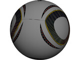 Soccer Ball Adidas Jabulani Official FIFA World Cup 2010 3D Model preview