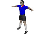 Soccer Player 3D Model preview