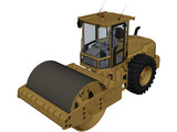 Soil Road Roller 3D Model preview