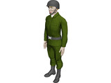 Soldier Male 3D Model preview