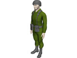 Soldier Male 3D Model preview