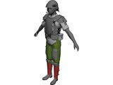 Soldier US Marine 3D Model preview