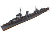 Soviet destroyer Leningrad 3D Model preview