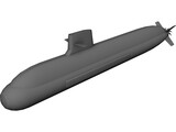 Soyru Class Submarine 3D Model preview