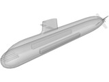 Soyru Class Submarine 3D Model