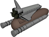 Space Shuttle Challenger 3D Model preview