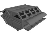 Spaceship Cargobox 3D Model preview