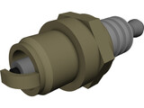 Spark Plug 3D Model preview