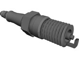 Spark Plug 3D Model preview