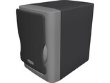 Speaker Box with Speakers and Grill 3D Model preview