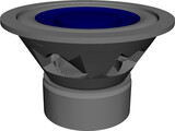 Speaker (Single Voice Coils Subwoofer) 3D Model preview