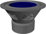 Speaker (Single Voice Coils Subwoofer) 3D Model