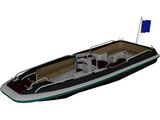Speed Boat 3D Model preview