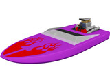 Speed Power Boat 3D Model preview