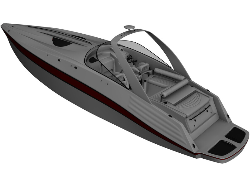Speedboat 3D Model
