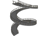 Spiral Staircase 3D Model preview