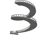 Spiral Staircase 3D Model