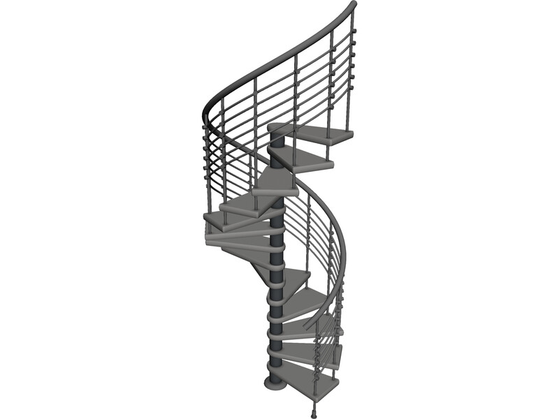 Spiral Staircase 3D Model
